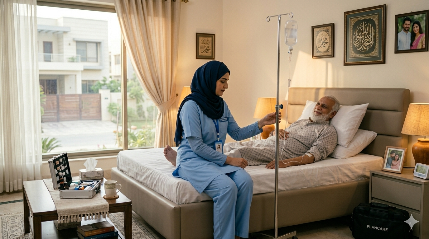 Professional Nurse Administering Injection